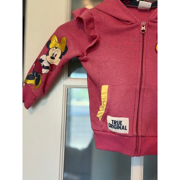 Disney Minnie Mouse pink toddler hoodie size 2T - Picture 3 of 10